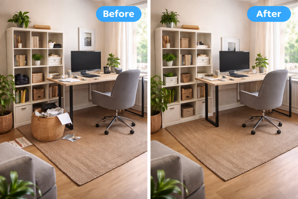 Office cleaned by Nexa maid in the Chicagoland area